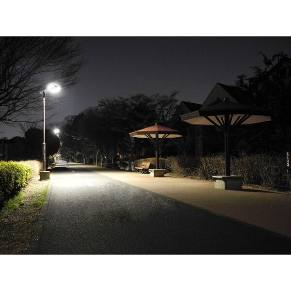 ELEDing Outdoor LED Motion Sensor Street Light with Solar Panels